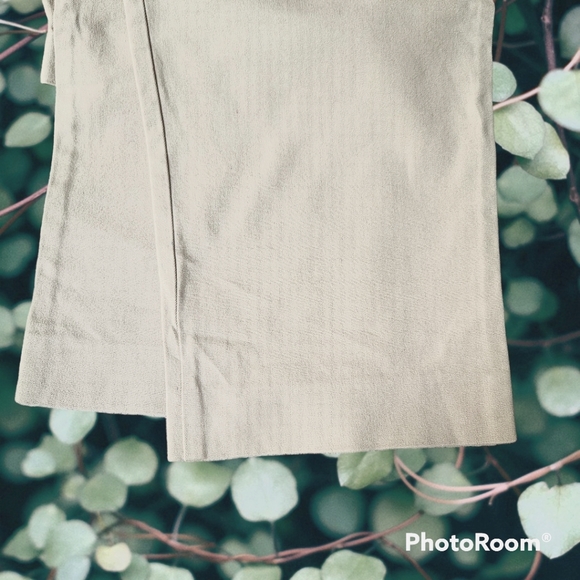 LAND'S END Classic Chino Pants Hi Rise Straight Leg Ivory Color Relaxed … - Picture 5 of 10